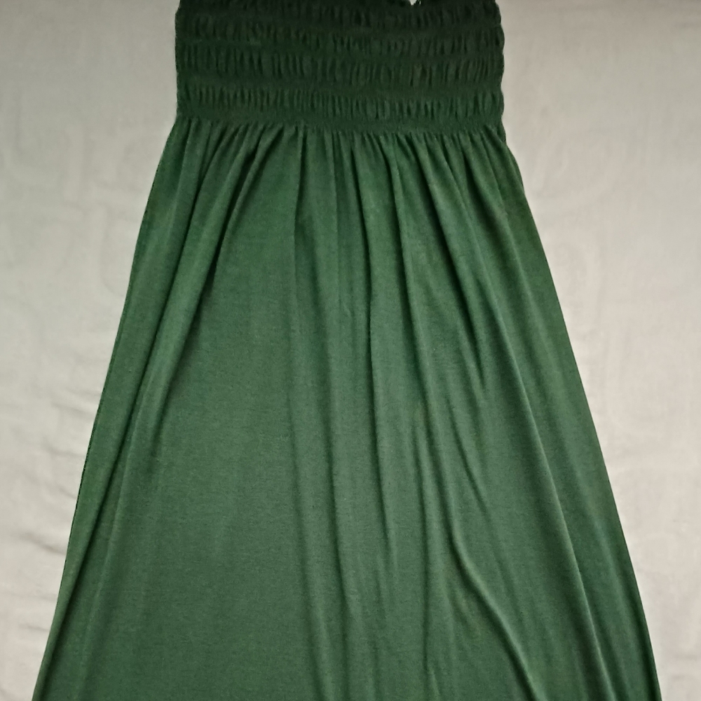 Large green tub top maxi